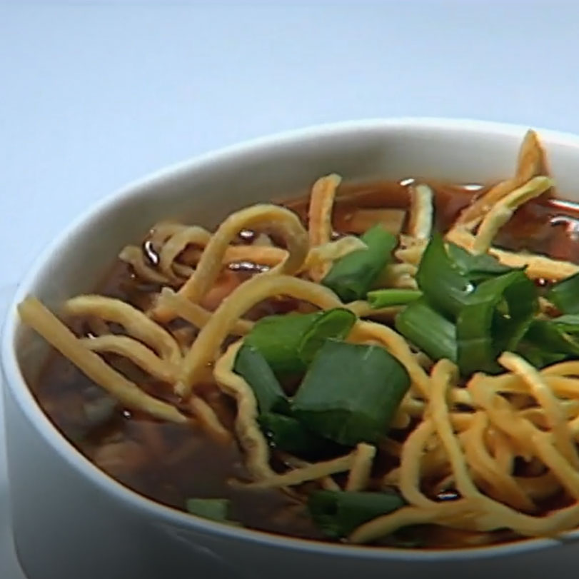 watch the episode to learn how to prepare Mansho with vegetables soup.