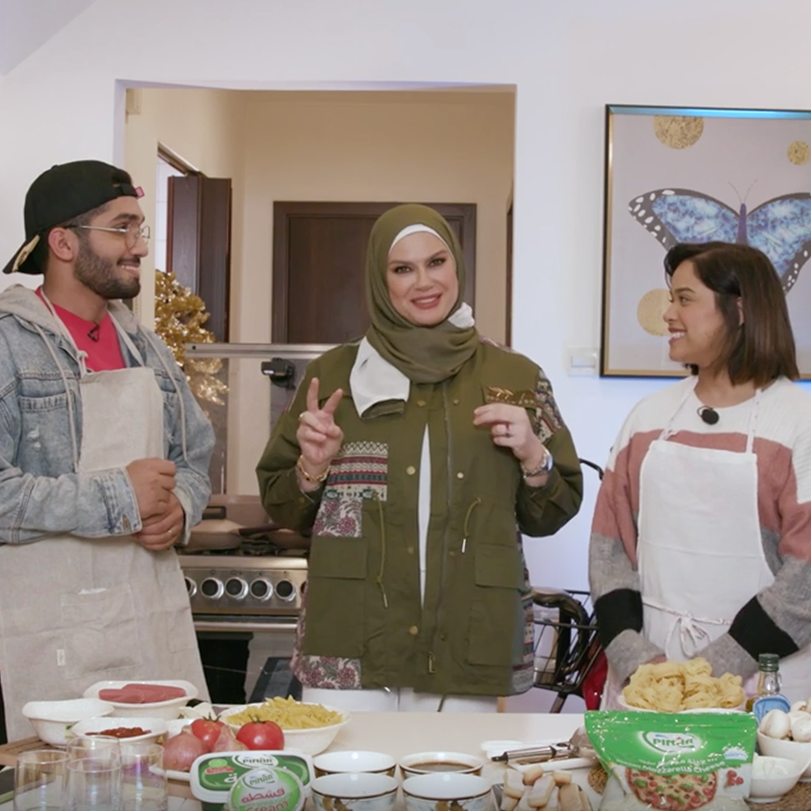 تحدي الطبخ بين أحمد ومشاعل ، ياتري مين رح تدعم الشيف ليلى ؟