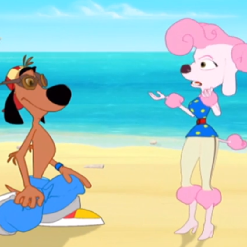 Bob's Beach is about Bob, an anthropomorphic city dog who gets shipwre