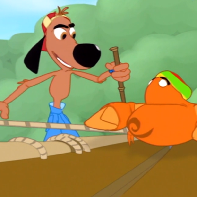 يدور شاطئ بوب حول بوب ، وهو كلب مجسم يتم غرقه في جزيرة مهجورة. جنبا إل
